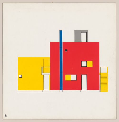 Elevation for Red-Yellow House B