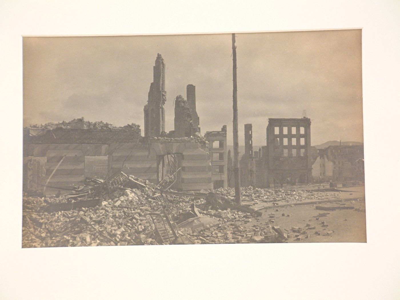 General view of the aftermath of the 1906 earthquake and fire, San Francisco, California