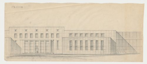 Étude : façade, Imprimerie Nationale du Canada, Hull, Québec, Canada