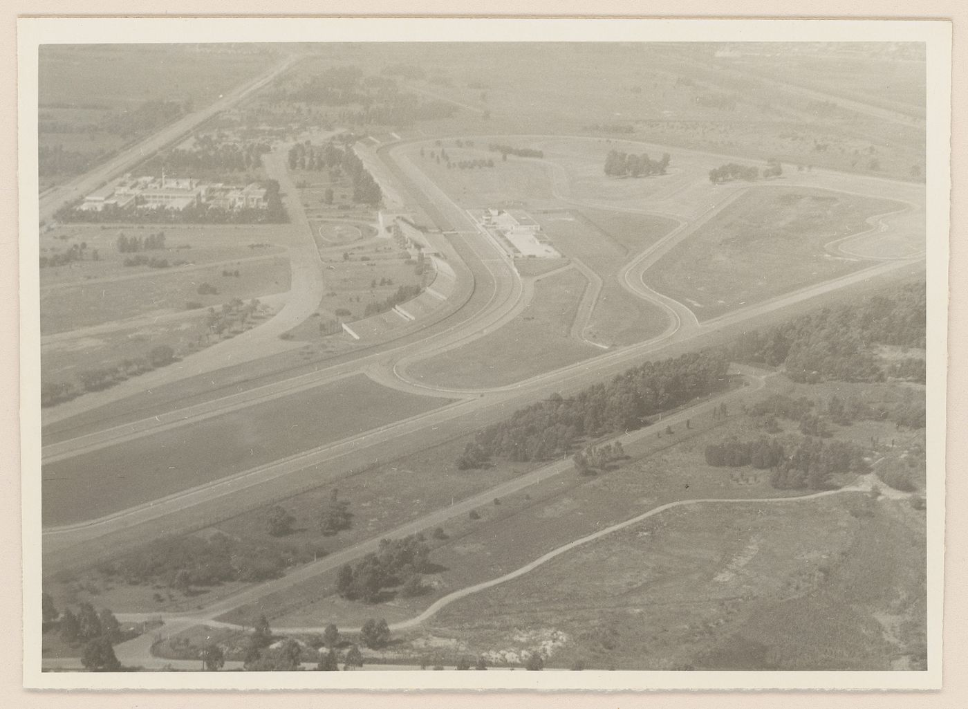 Aerial view of a racetrack, Buenos Aires, Argentina