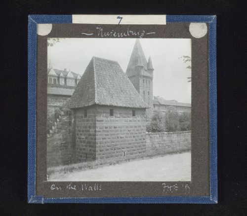 Outdoor view of unidentified walls, Nuremberg, Germany