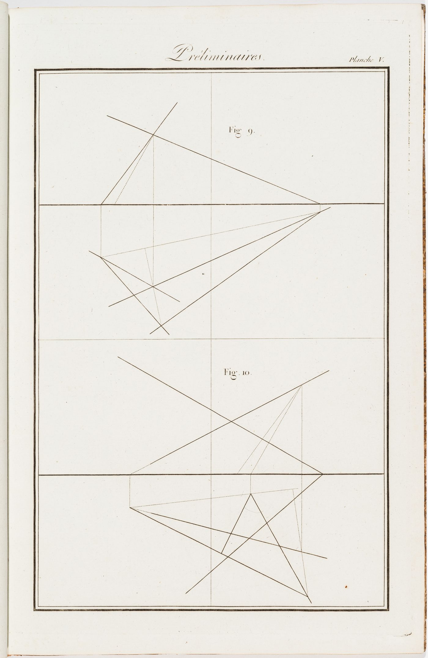 "Préliminaires": two geometry exercises