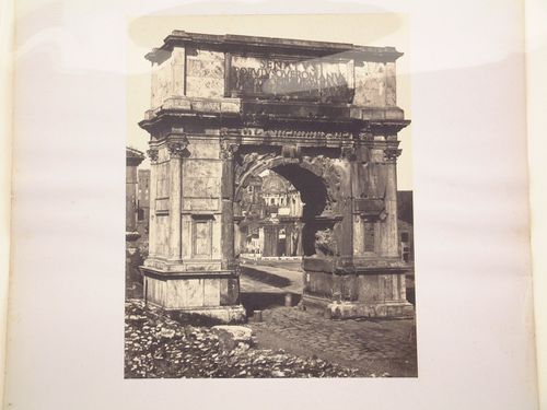 View of the Arch of Titus, Rome, Italy