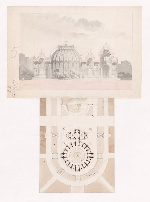 Student project for an aviary on a circular ground plan