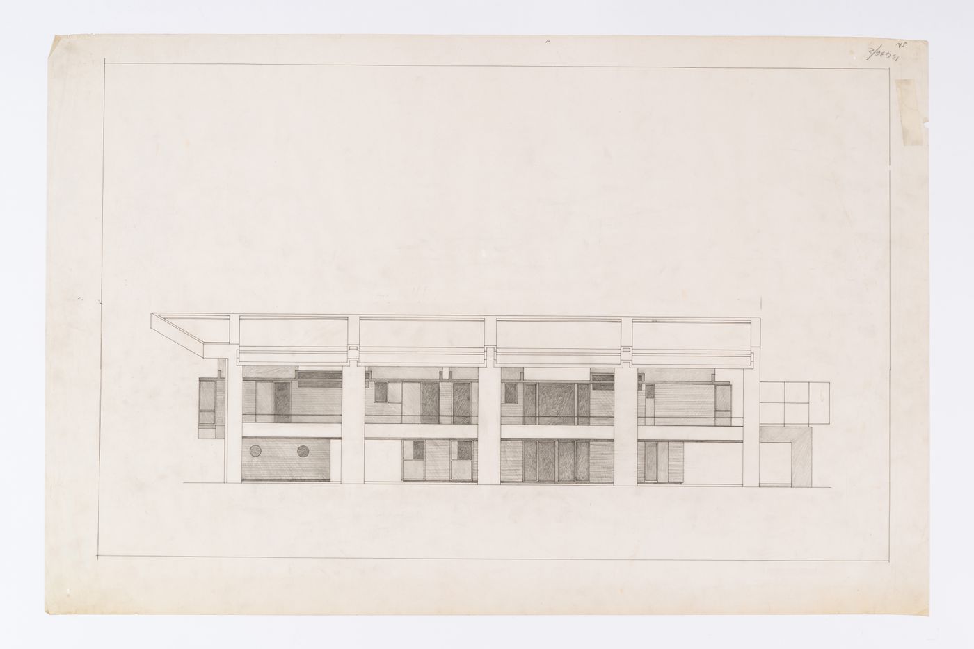 Elevation for Casa Berrini, Taino, Italy