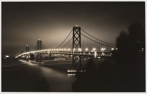 Night view of the San Francisco - Oakland Bay Bridge, San Francisco, California