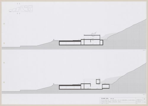 Sections for C. Cultural e Audit. para a Fundação Iberê  Camargo [Iberê  Camargo Foundation Museum], Porto Alegre, Brazil