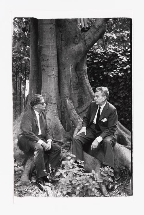 Photograph of Amancio Wiliams with Roberto Burle Marx