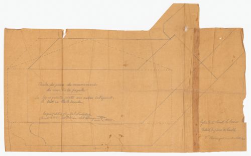 Aculée des pierres de recouvrement du mur de la façade