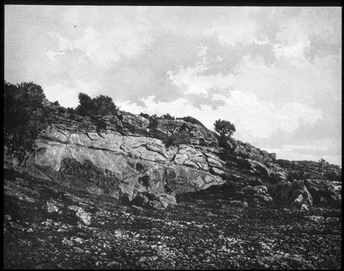 View of an archeological site near the Dead Sea, Israel