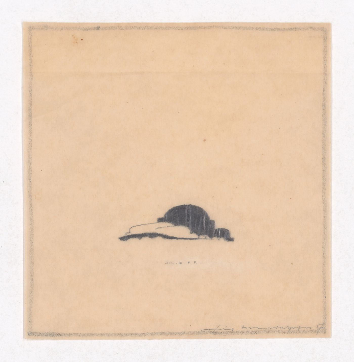 Early sketch for the Einstein Tower, Potsdam, Germany