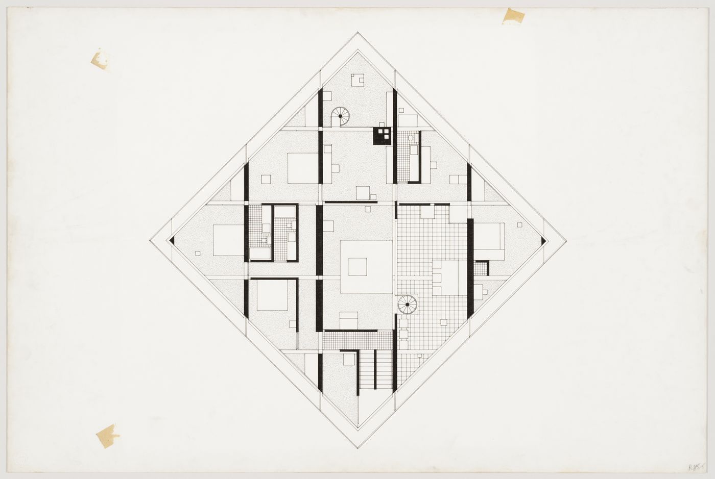 Plan for Diamond House B