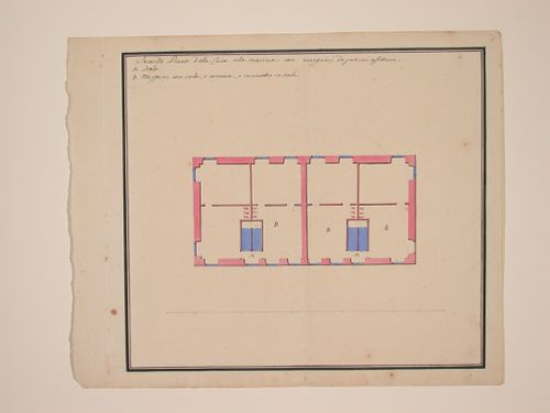 Second floor plan for the marine house, showing rental rooms