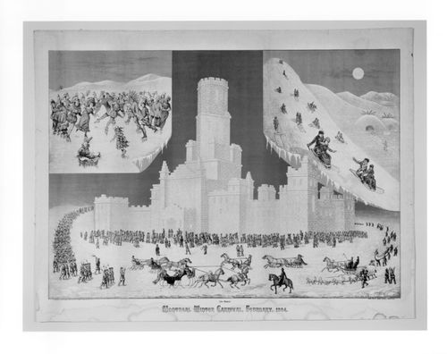 Ice Palace Montreal Winter Carnival, February 1884