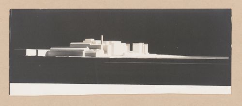 View of model for Habitações Colectivas da Mobil Oil Portuguesa, Matosinhos, Portugal