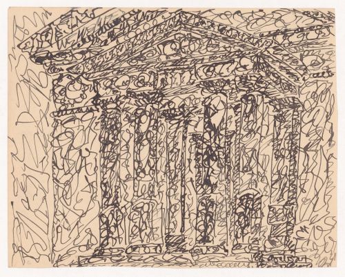 Sketch of or for a portico