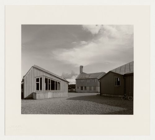 View of several of the Organ School [?] buildings, Rudolf Steiner Teachers College, Järna, Sweden