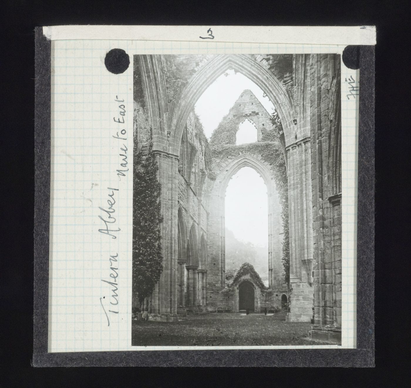 View of nave of Tintern Abbey to east, Monmouthshire, Wales