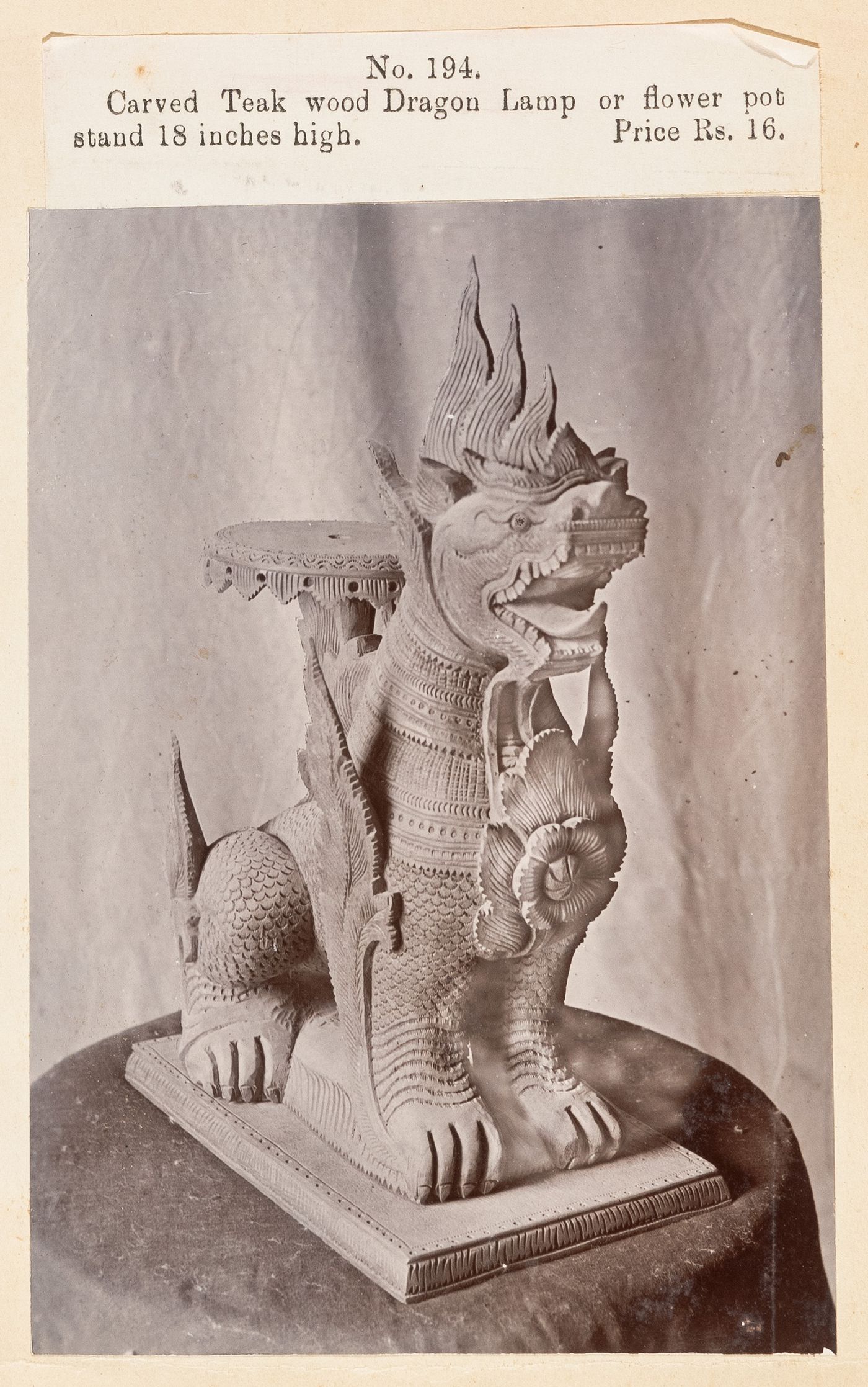 View of a stand, F. Beato Limited, C Road, Mandalay, Burma (now Myanmar)