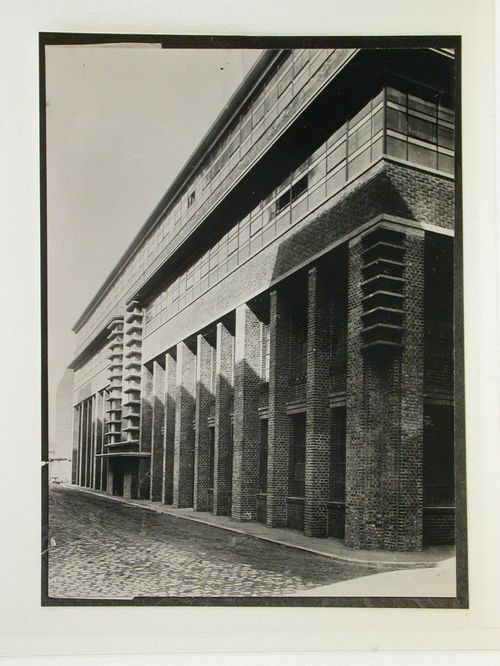 View of a silk weaving mill in Gera, Germany