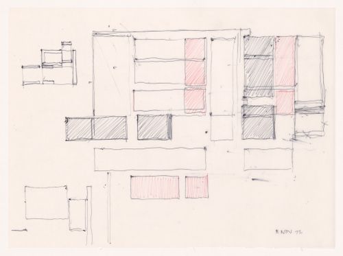 Sketches for House VI, Cornwall, Connecticut