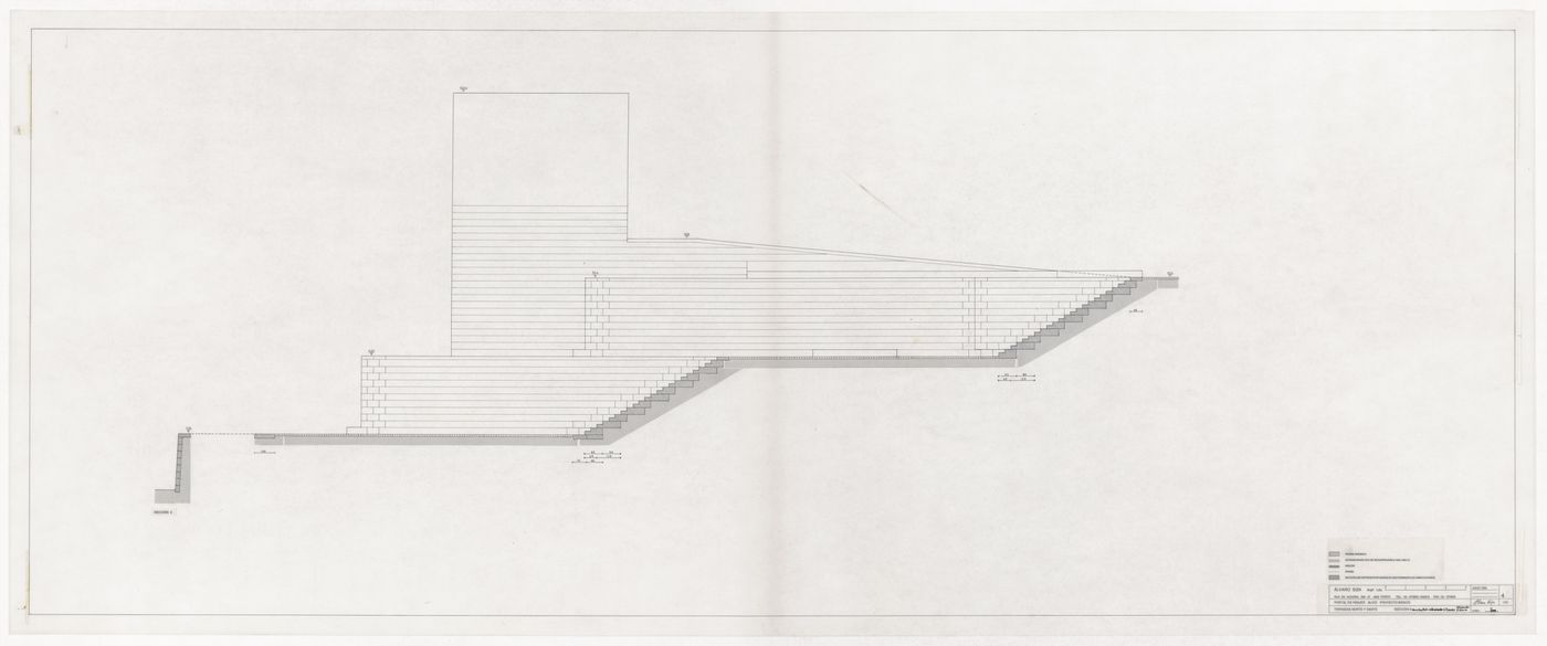 Section for Reconstrução do Portal de Riquer, Alcoi-Valencia, Spain