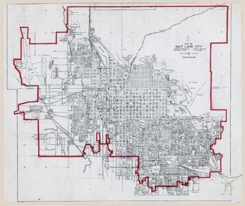 Map of Salt Lake City showing the line layout for Red Line