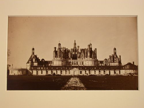 Exterior view, façade of Chateau de Chambord, Chambord, France