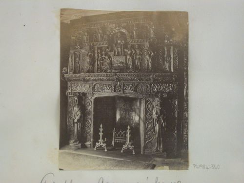 Canyanges house, decorative fireplace, Bristol, England