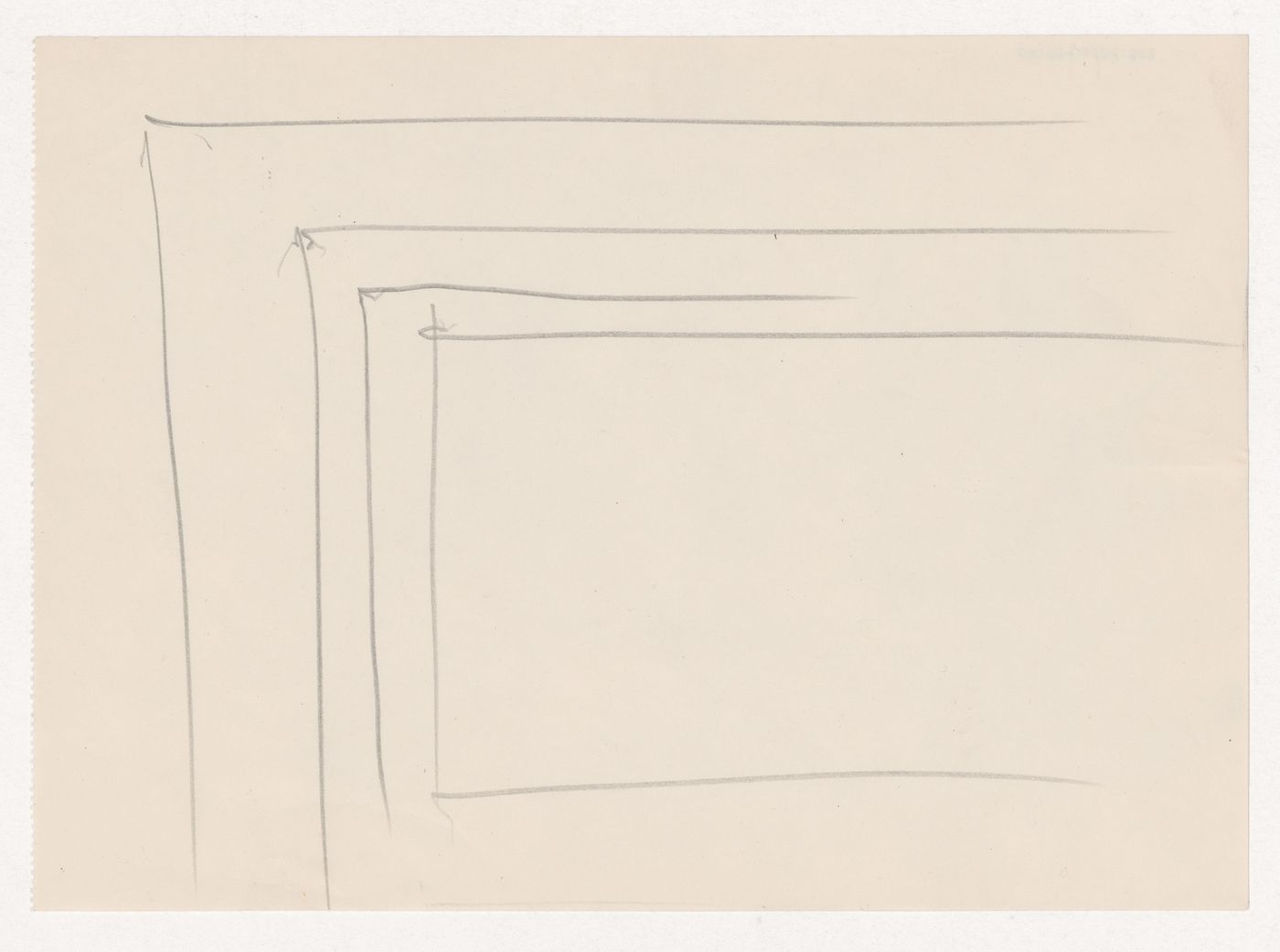 Detail sketch for a window moulding [?] probably for Illinois Institute of Technology
