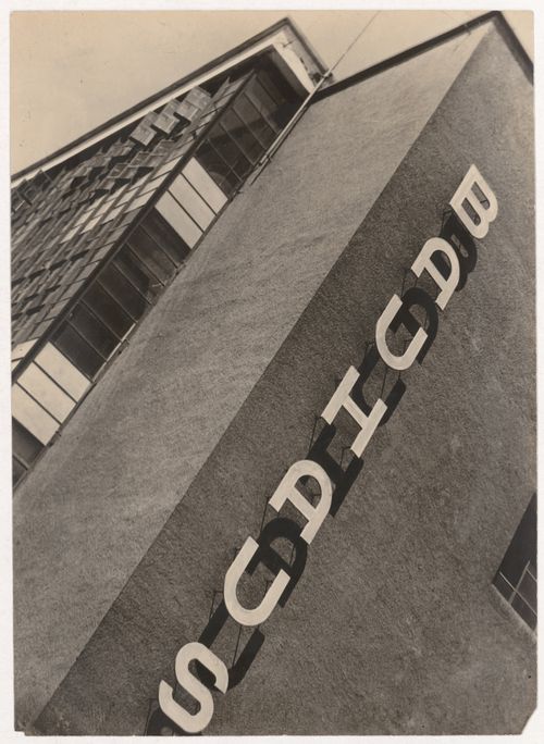 Exterior view of the workshop wing of the Bauhaus building, Dessau, Germany