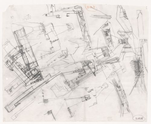 Sketches for Centro Galego de Arte Contemporânea [Galician Centre of Contemporary Art], Santiago de Compostela, Spain