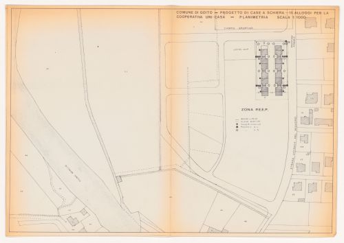 Site map for UNI-Casa, Goito, Italy