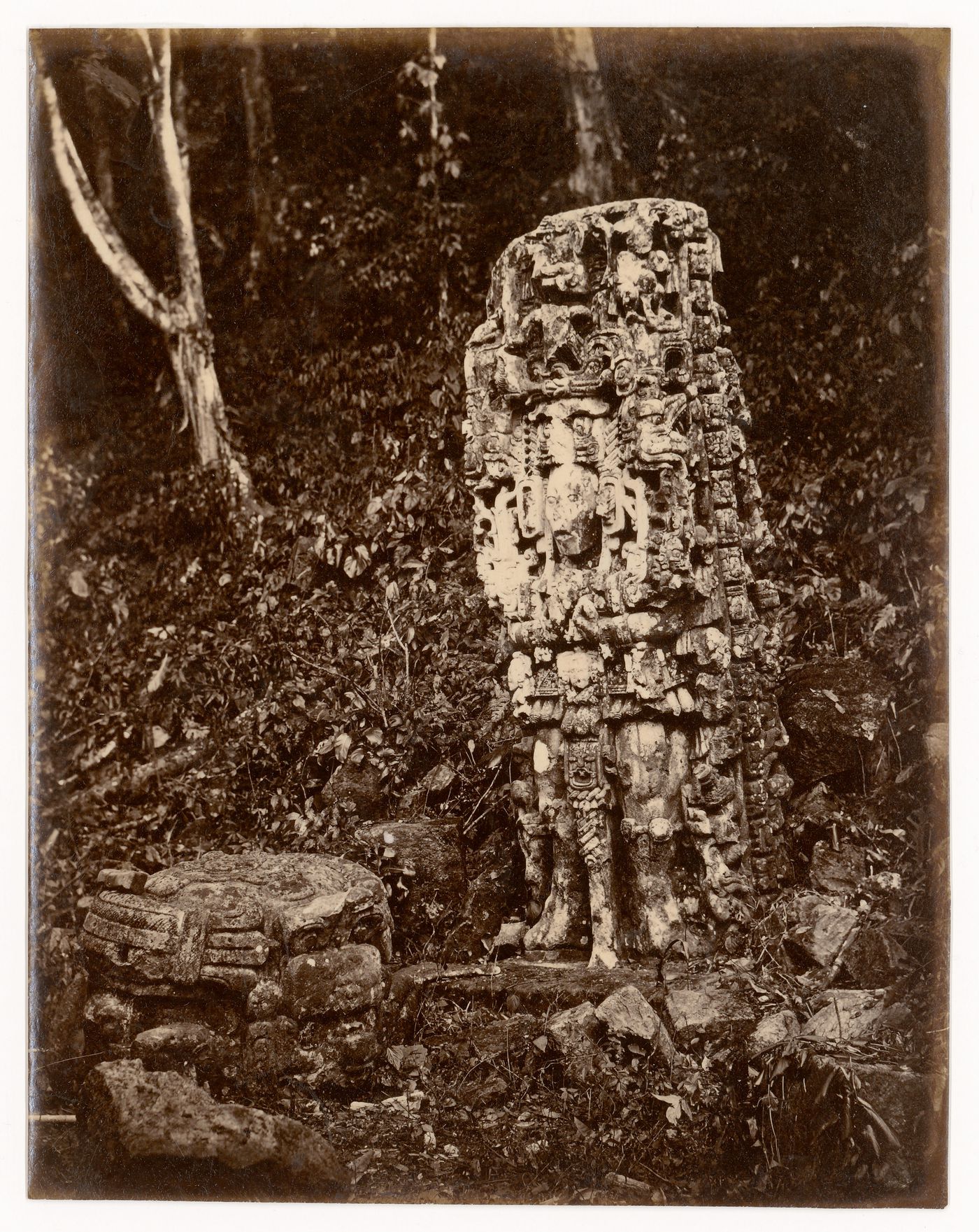 Mayan Sculpture, Copan, Honduras