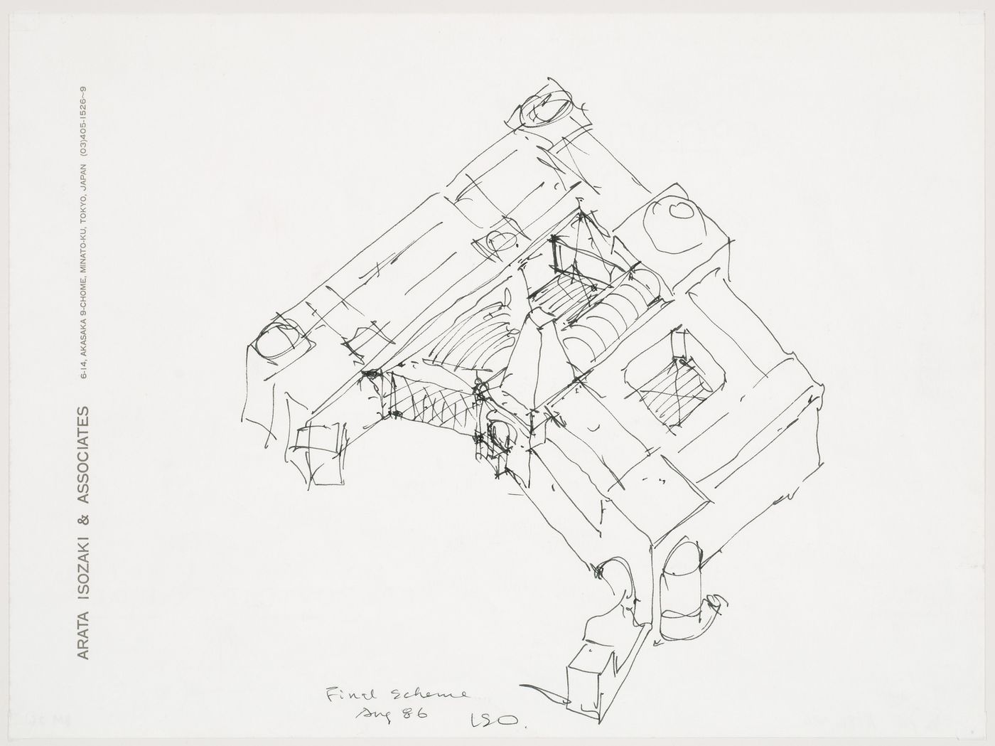 Perspective view from above for the Brooklyn Museum master plan, fourth phase