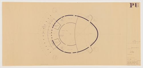 Convocation Hall, Punjab University, Chandigarh, India: ground floor plan