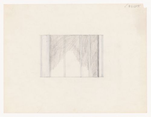 Sketch elevation for House VI, Cornwall, Connecticut