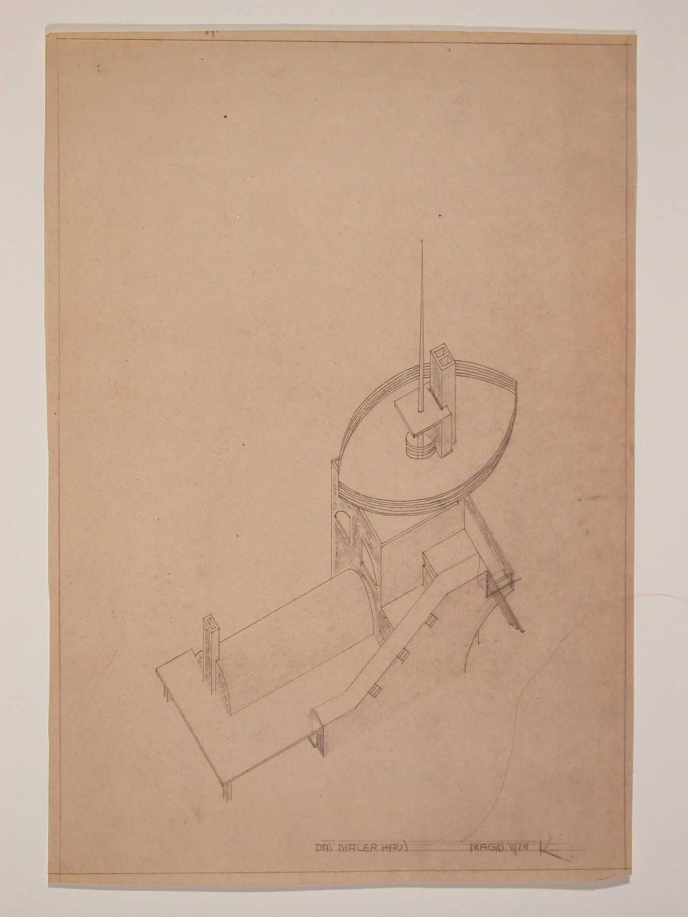 Elevation for the "Das Maler Haus" by Carl Krayl