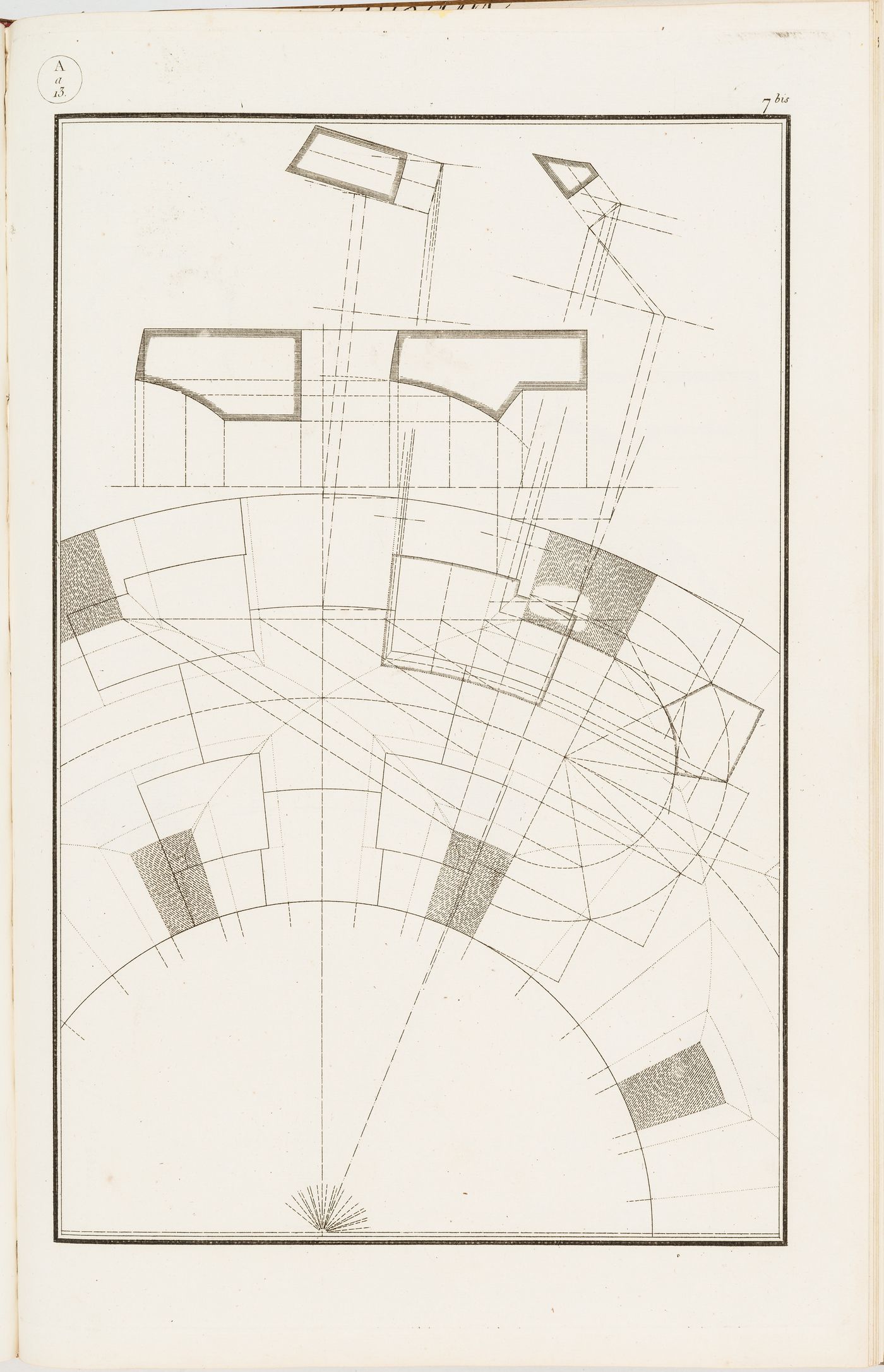 Geometry exercise for an arch