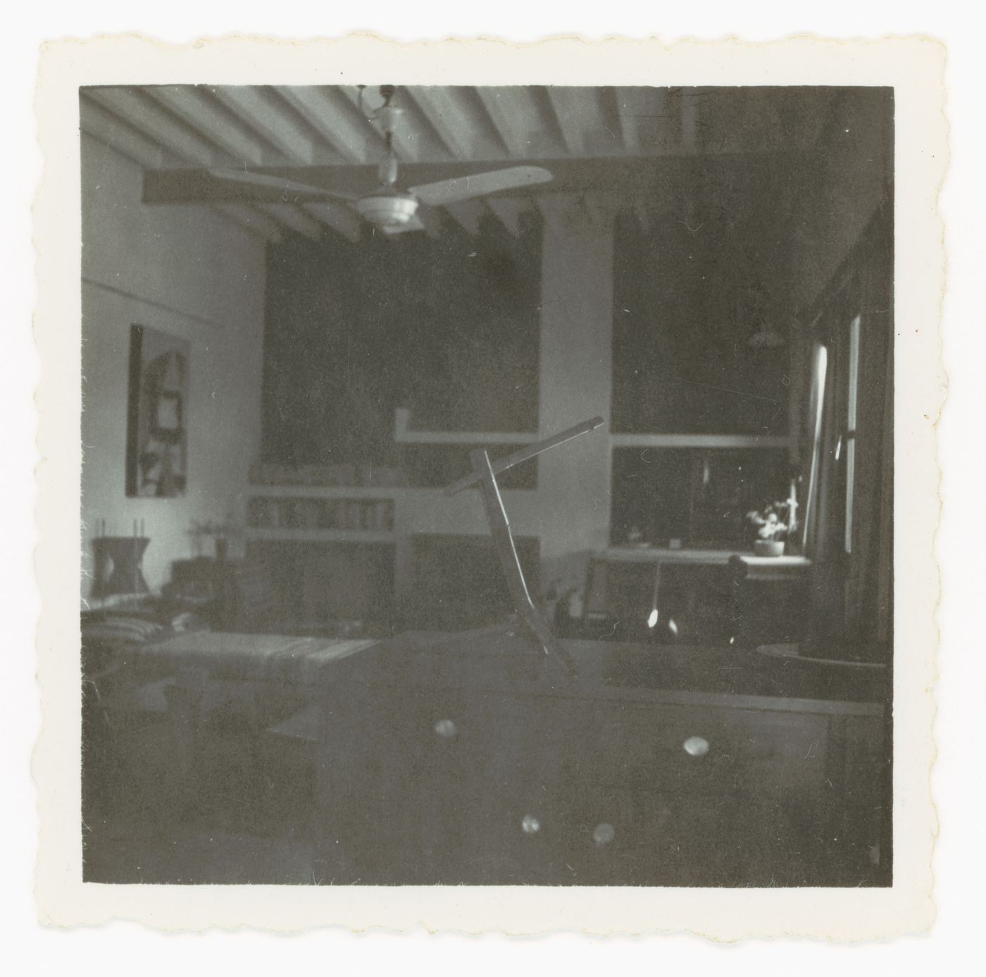 Interior view of Pierre Jeanneret's house, Sector 5, Chandigarh, India