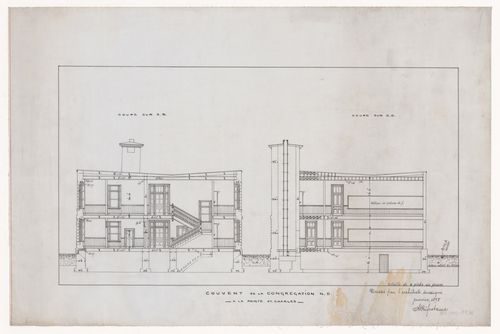 Couvent de la Congregation, Notre Dame - Section on AB/CD