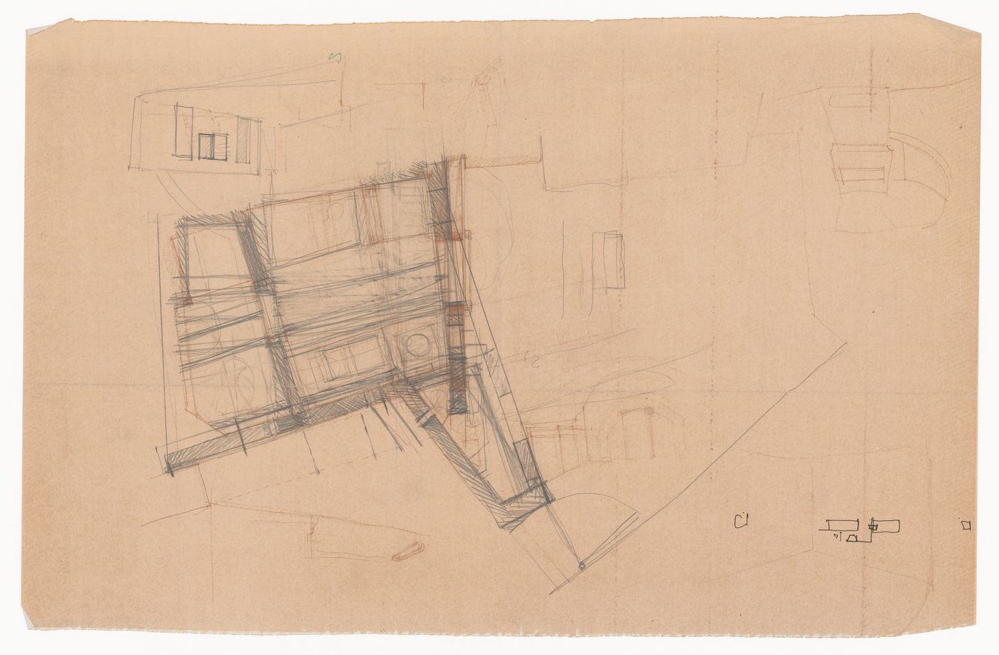 Sketches for Casa per Vittorio Matino, Otranto, Italy