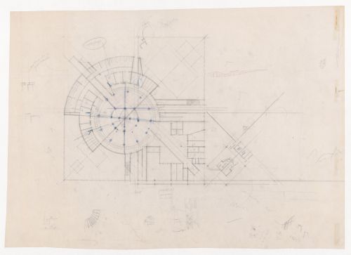 Sketch plan for Görlitzer Bad swimming pool, Berlin, Germany