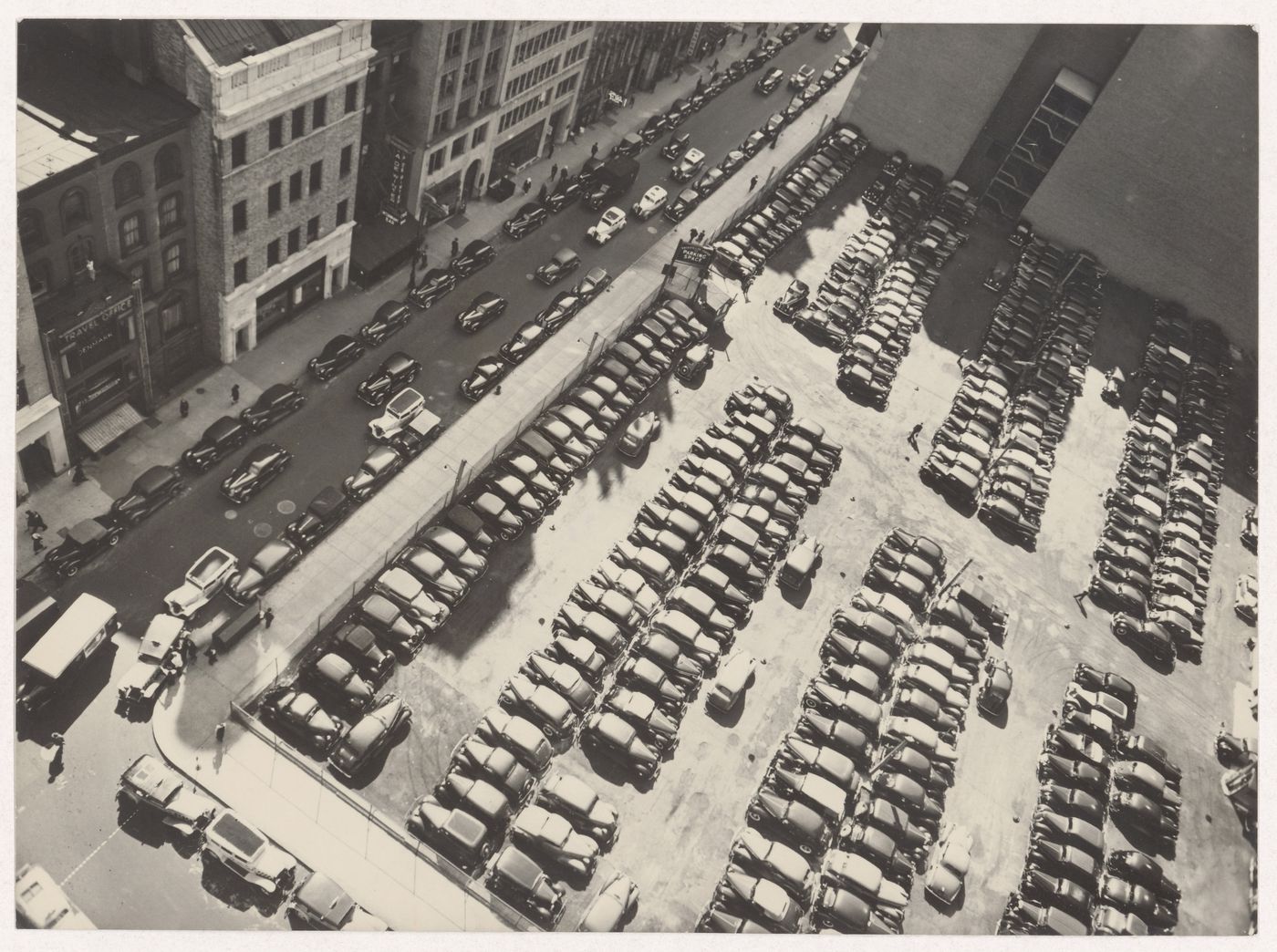 Rockfeller Center Parking Space, 40 West 49th Street, Manhattan, from Museum of Modern Art, 15th floor, 14 West 49th Street