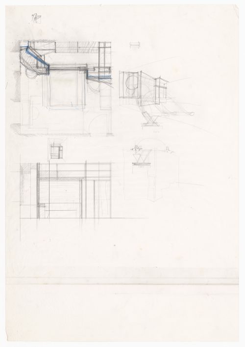 Sections and sketches for Casa De Paolini, Milan, Italy