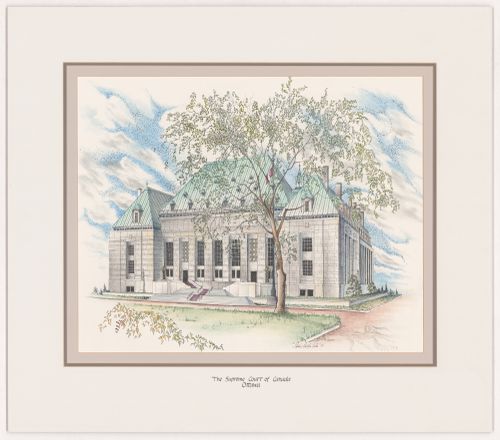 The Supreme Court of Canada, Ottawa, from Court Houses in Ontario
