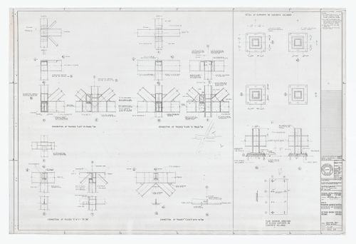 Concourse roof truss details for Ottawa Union Station, Ottawa, Ontario