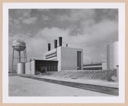 View of the south and east façades of the Boiler House, Ford Motor Company Lincoln-Mercury division Automobile Assembly Plant, Saint Louis, Missouri