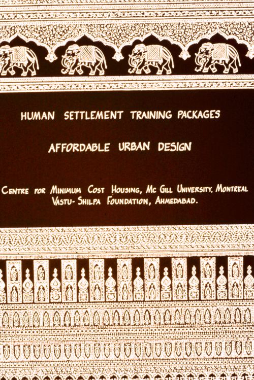 Title slide for "Package 2: Affordable Urban Design" for the Human Settlement Training Packages