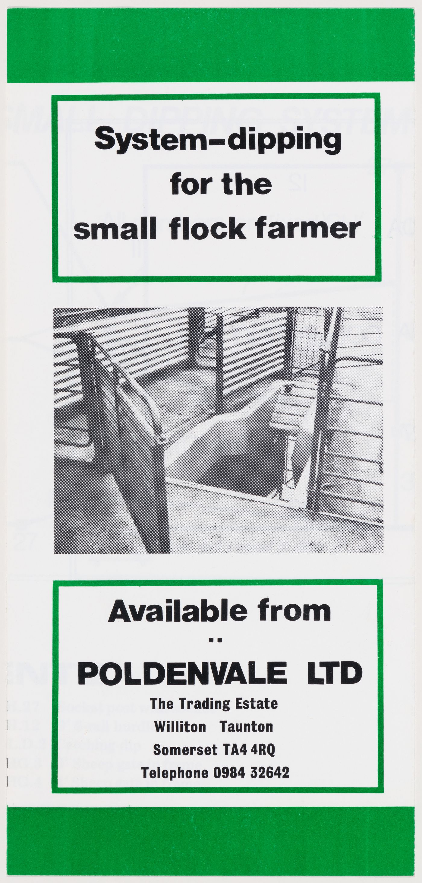 Leaflet about system-dipping for the small flock farmer, from the project file "Westpen"
